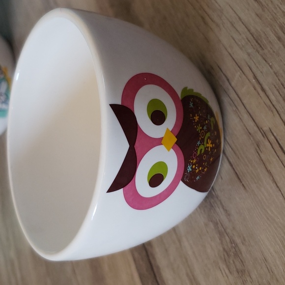 3 OWL bowls / planters - Picture 2 of 8